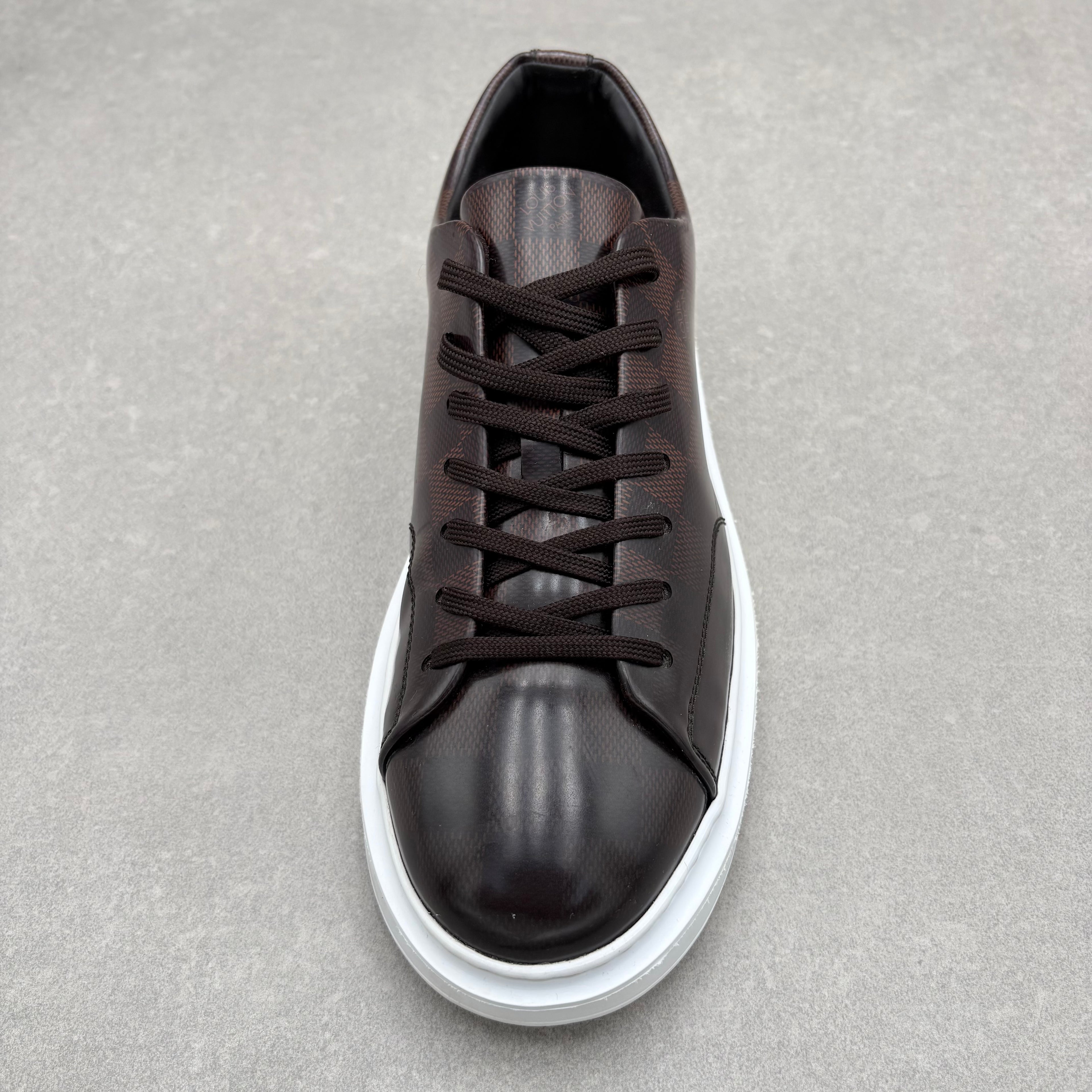 Louis Vuitton Beverly Hills Leather Sneaker ' Brown ' | Size 7.5 LV (8.5-9 US)