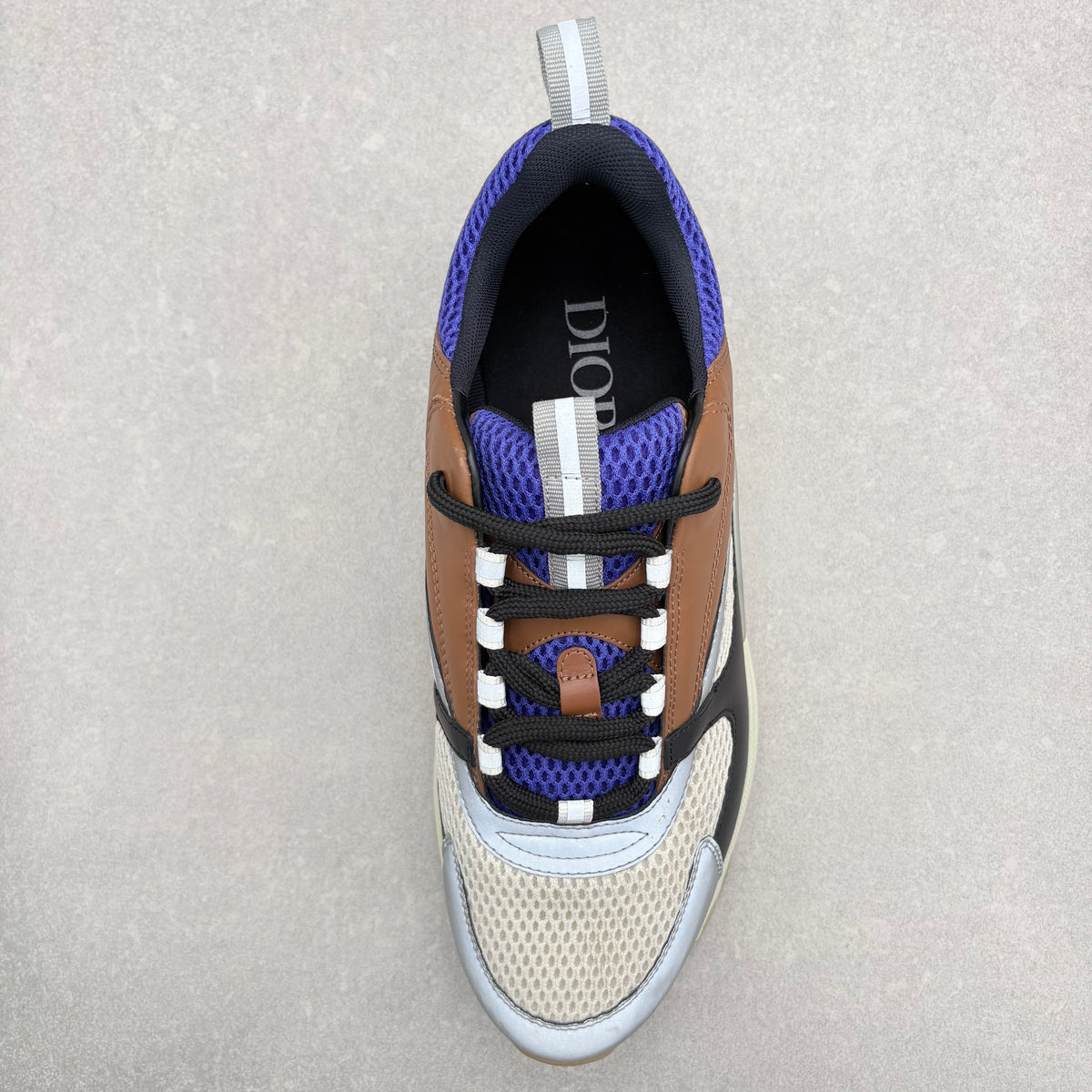Dior B22 Reflective Sneaker Coffee Violet — photo 11