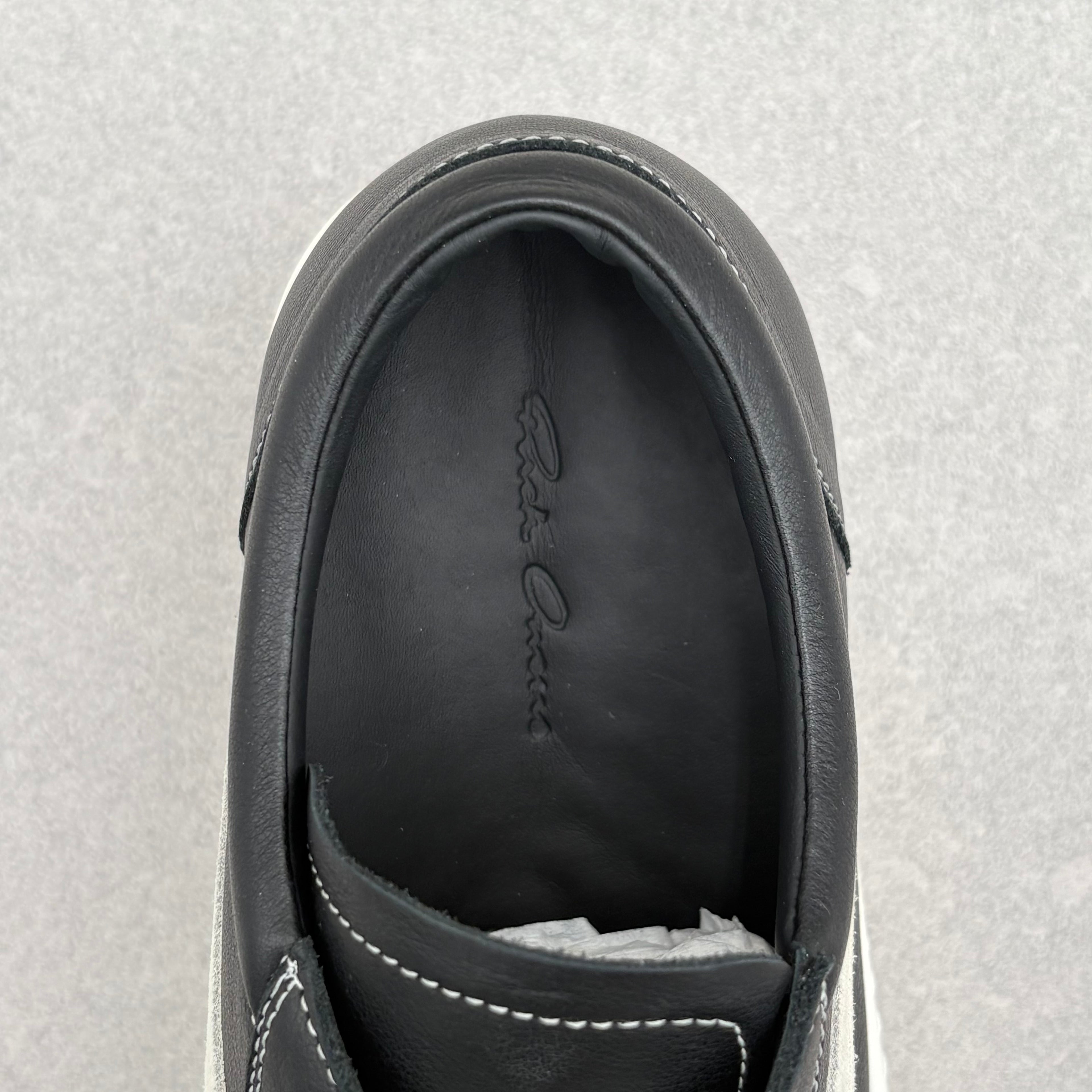 Rick Owens Lido Vintage Sneaker ' Black Milk ' | Size 42 (9 US)