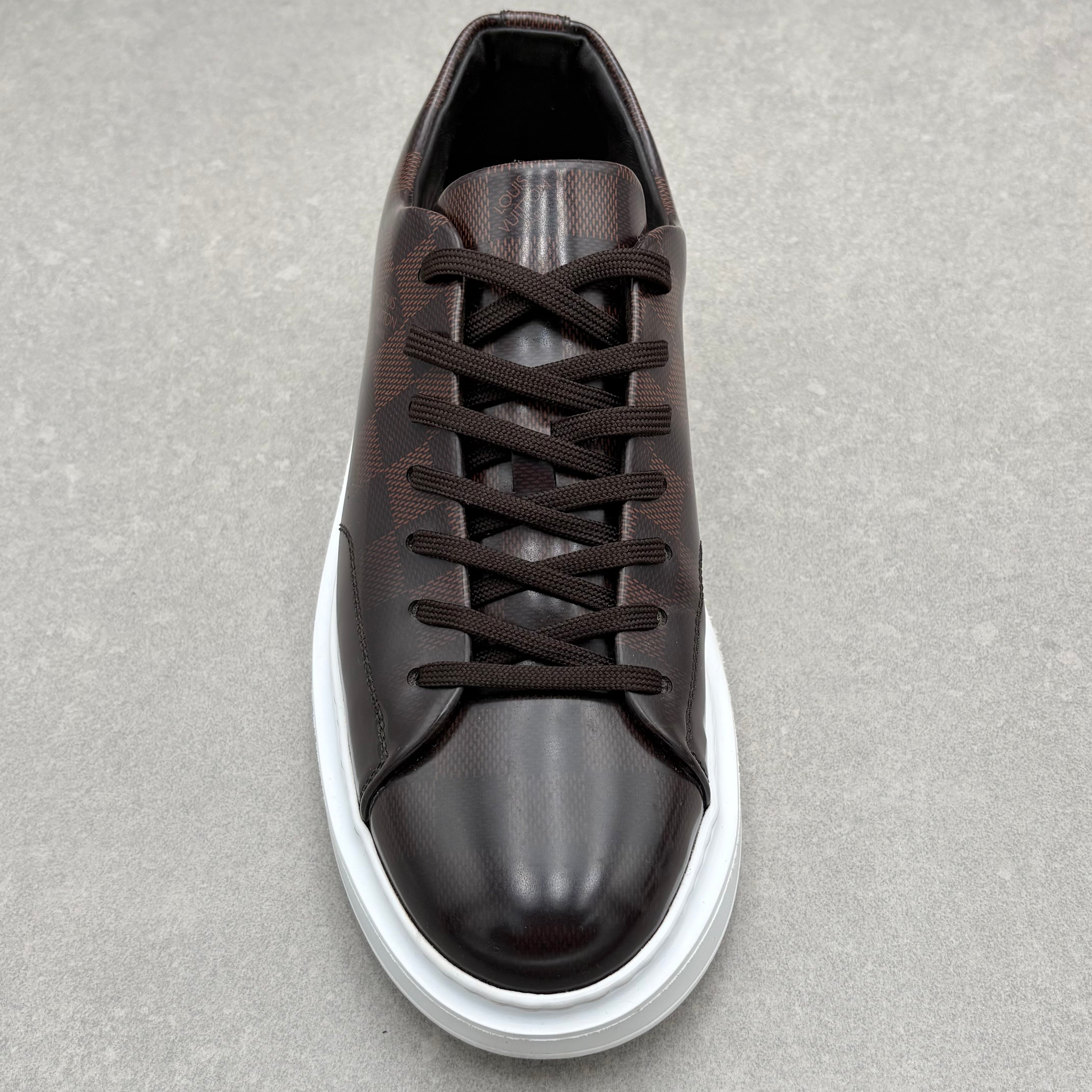 Louis Vuitton Beverly Hills Leather Sneaker ' Brown ' | Size 7.5 LV (8.5-9 US)