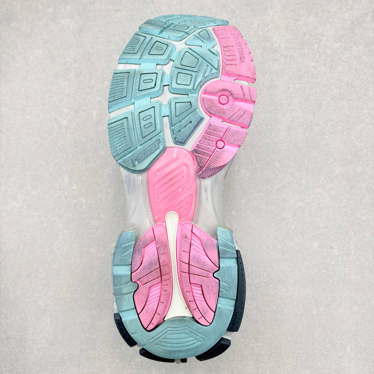 Balenciaga Runner Sneaker Gray Pink Blue — photo 7