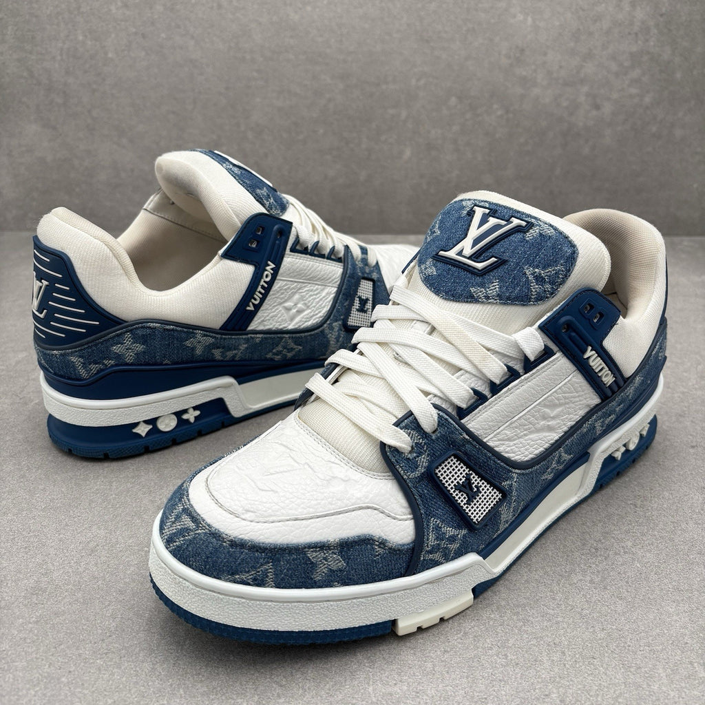 Louis Vuitton Trainer ' Denim White ' | Size 8.5 LV (9.5-10 US)