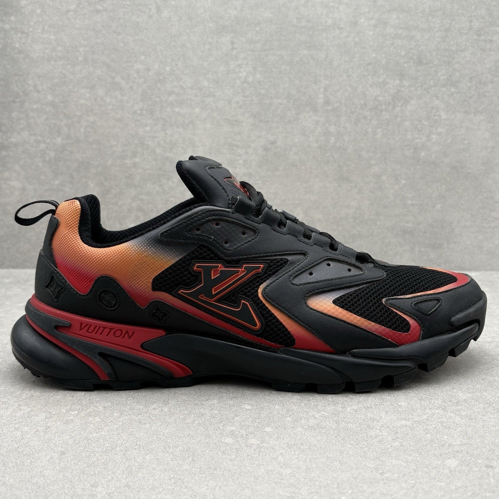Louis Vuitton Tactic Runner ' Black Orange Red ' | Size 12 LV (13-13.5 US)