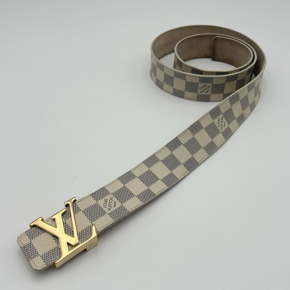 Belt Damier Azure Blue White — photo 6