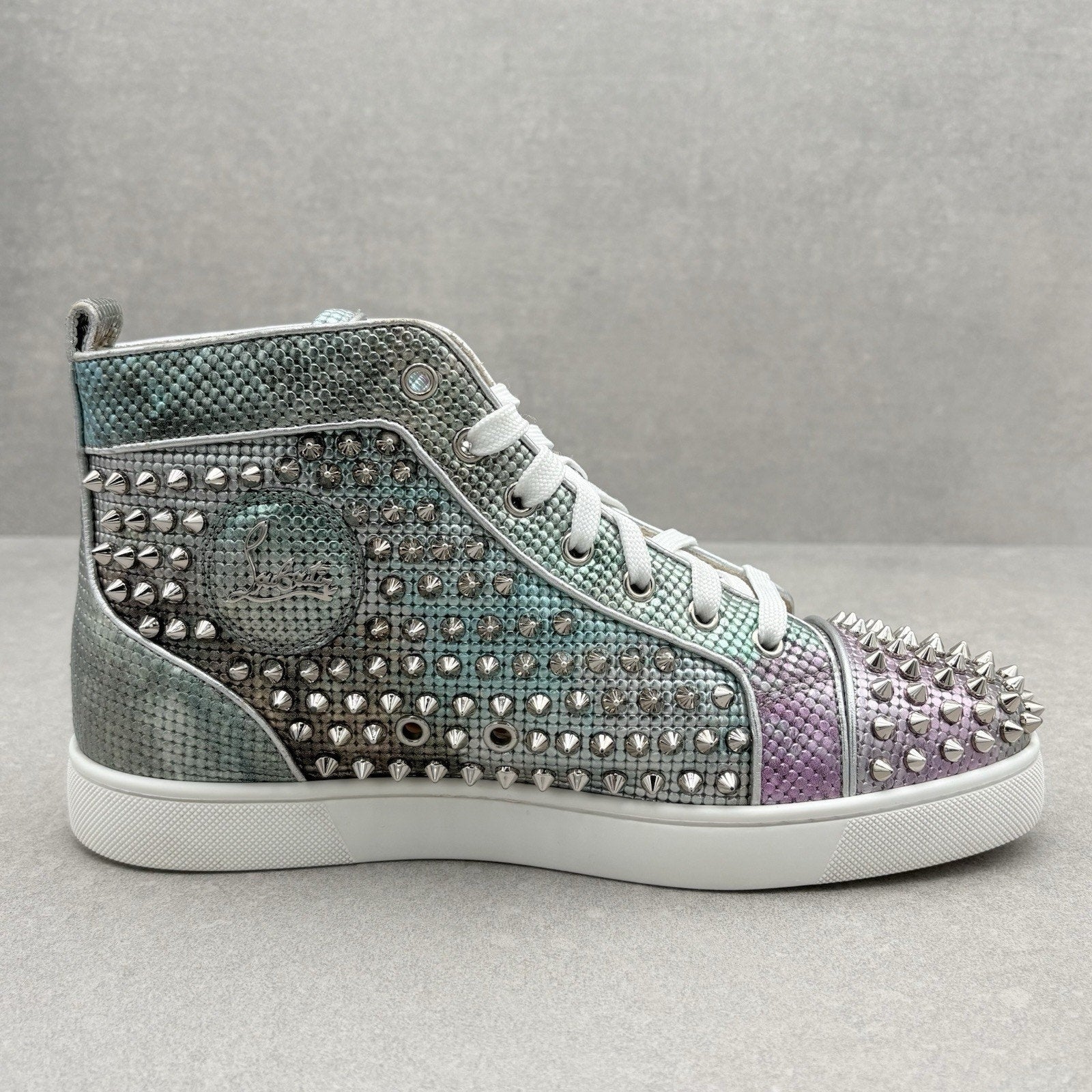 Christian Louboutin Spikes ' Multi Silver ' | Size 41 (8 US)