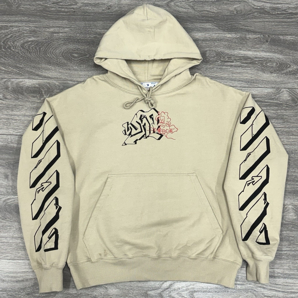 Off-White SS22 Stripe Arrow ' Beige ' | Size Medium