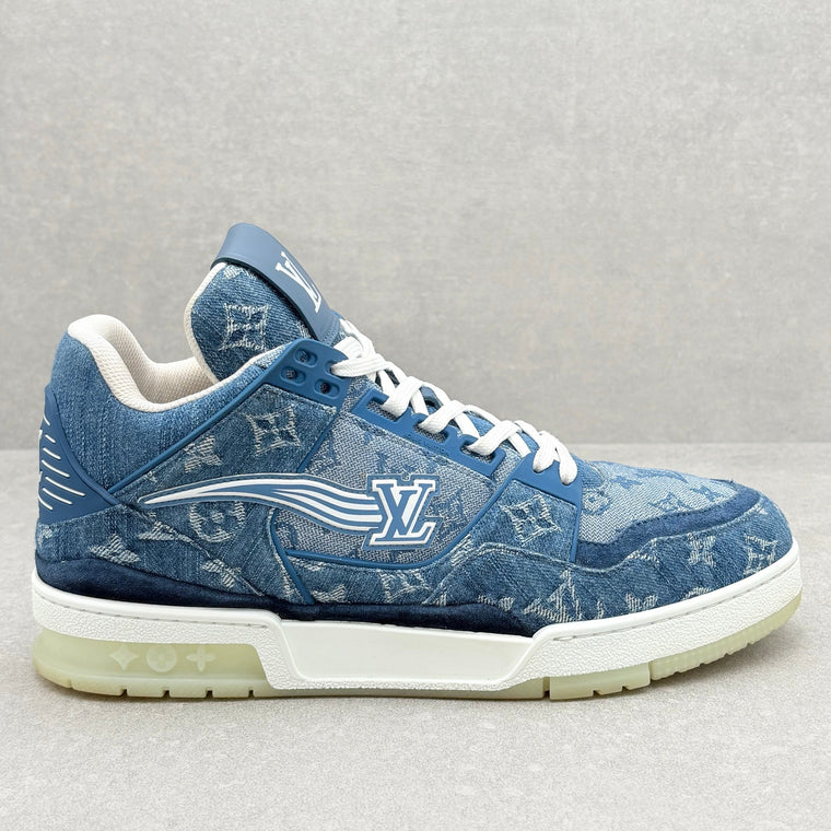 Monogram Denim Trainer Mid — photo 2