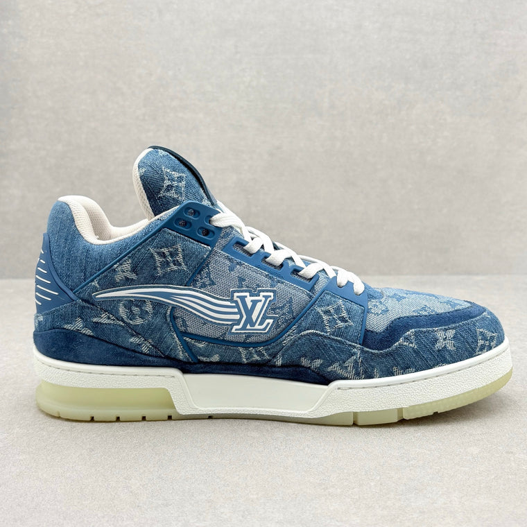 Monogram Denim Trainer Mid — photo 10