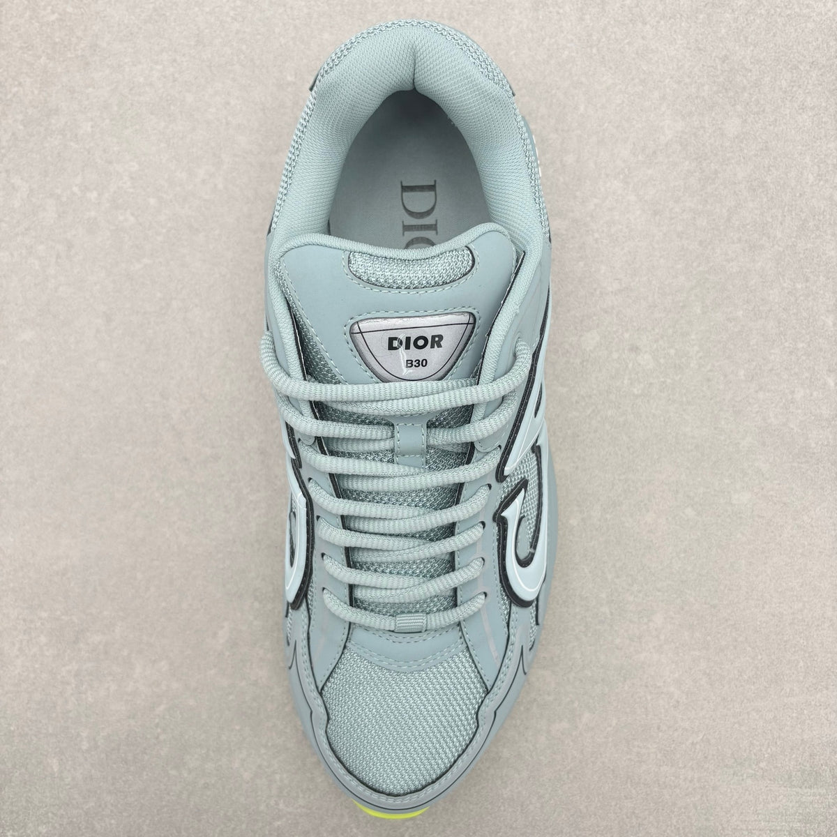 WORN ONCE! Dior B30 Reflective Sneaker Blue Neon Yellow — photo 11