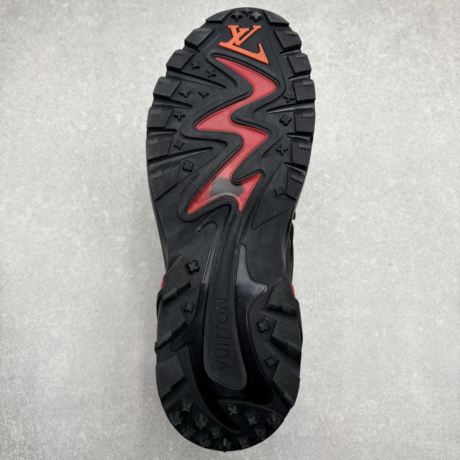 Louis Vuitton Tactic Runner ' Black Orange Red ' | Size 12 LV (13-13.5 US)