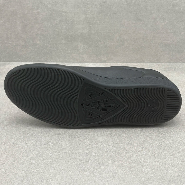 Ace Black Leather Sneaker Green Panther — photo 7