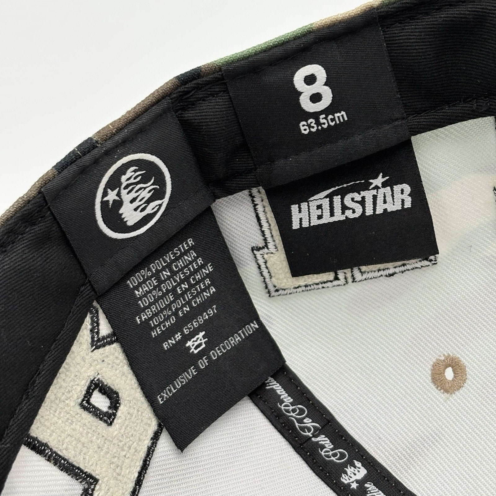 NEW! - Hellstar Og Patch Fitted Hat ' Camo '