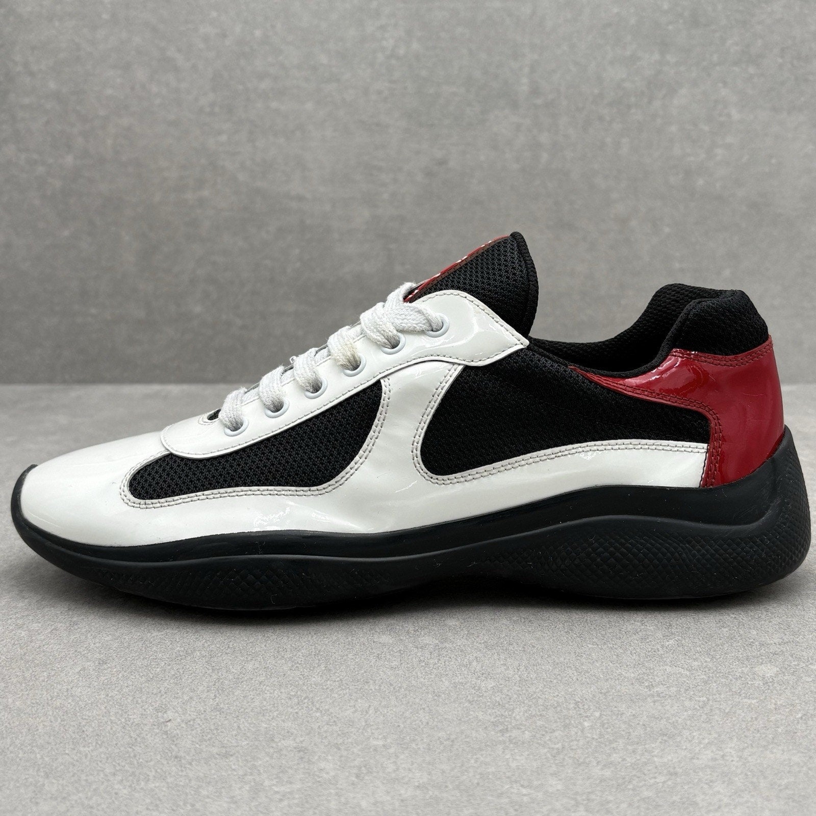 Prada Americas Cup ' Black White Red ' | Size 7 UK (8 US)