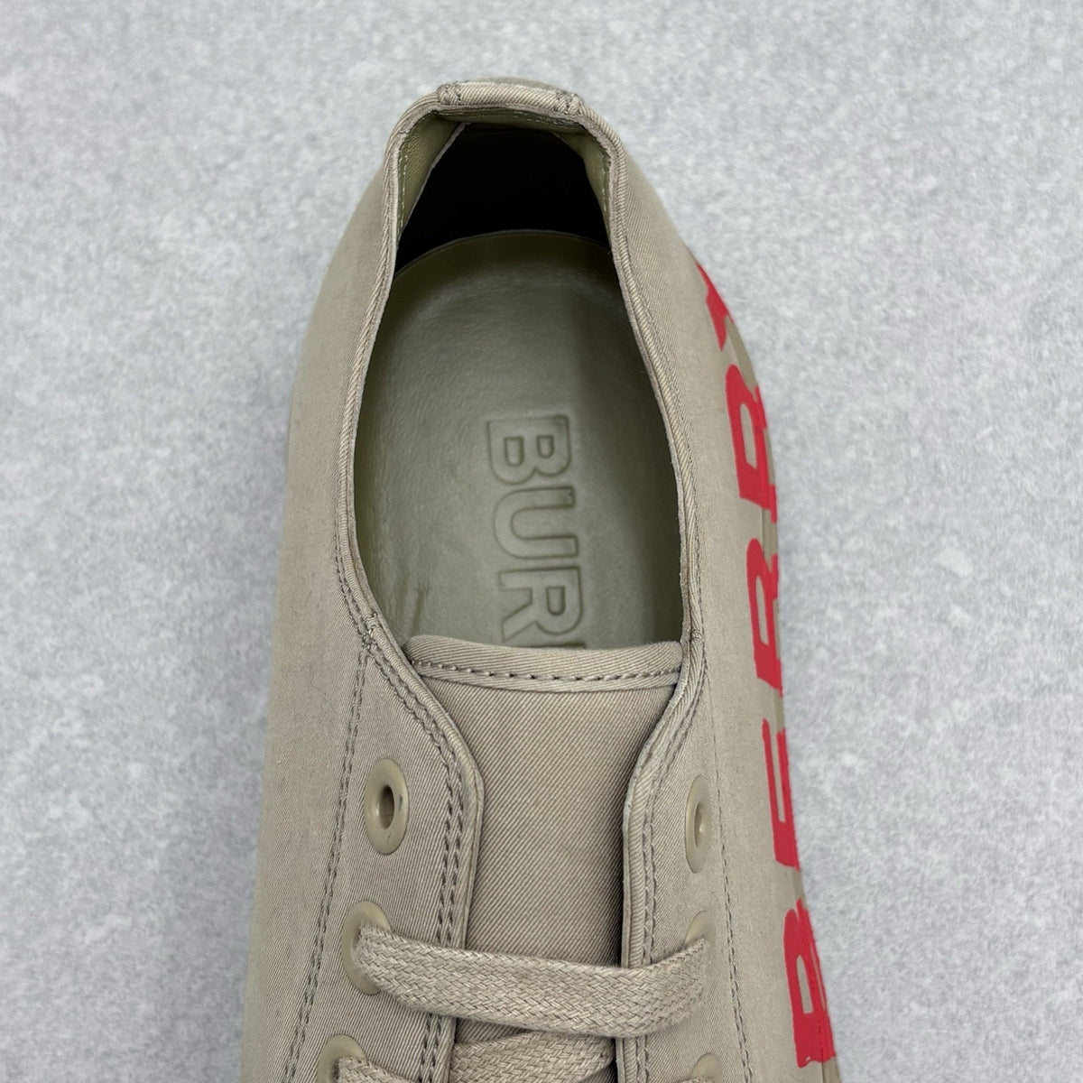 Burberry Gabardine Low Top Beige Red — photo 13