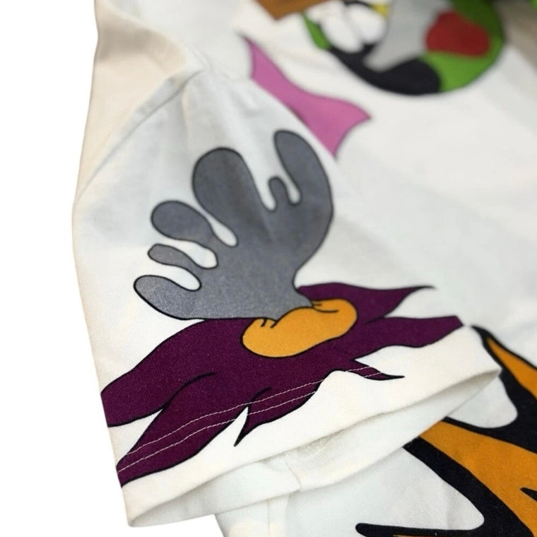 Short Sleeve Cartoon T-Shirt White — photo 6