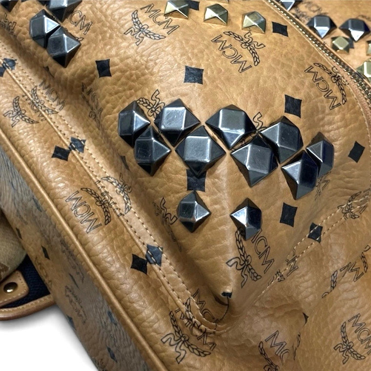 Stark M Studded Backpack Cognac — photo 5