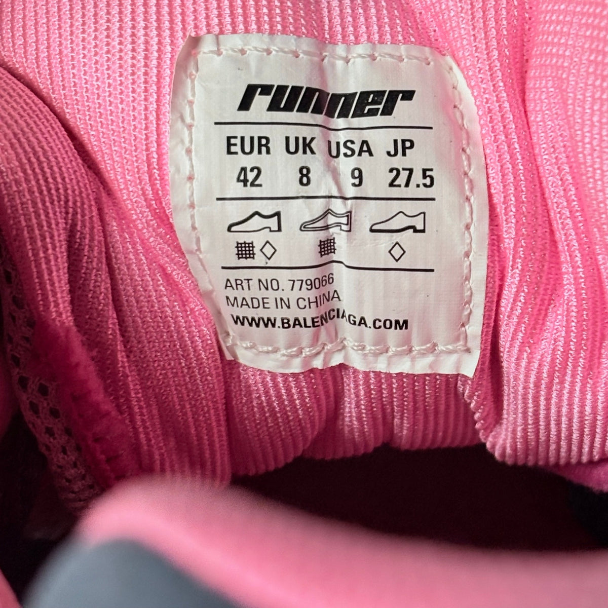 Balenciaga Runner Sneaker Gray Pink Blue — photo 13