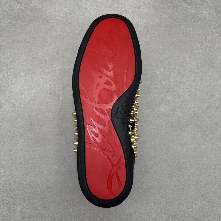 Low Spiked Sneaker Black Gold — photo 7