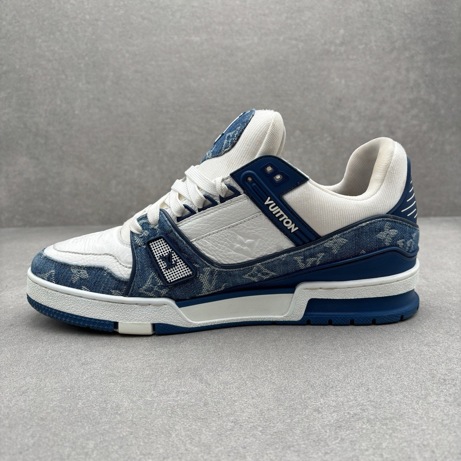 Louis Vuitton Trainer ' Denim White ' | Size 8.5 LV (9.5-10 US)