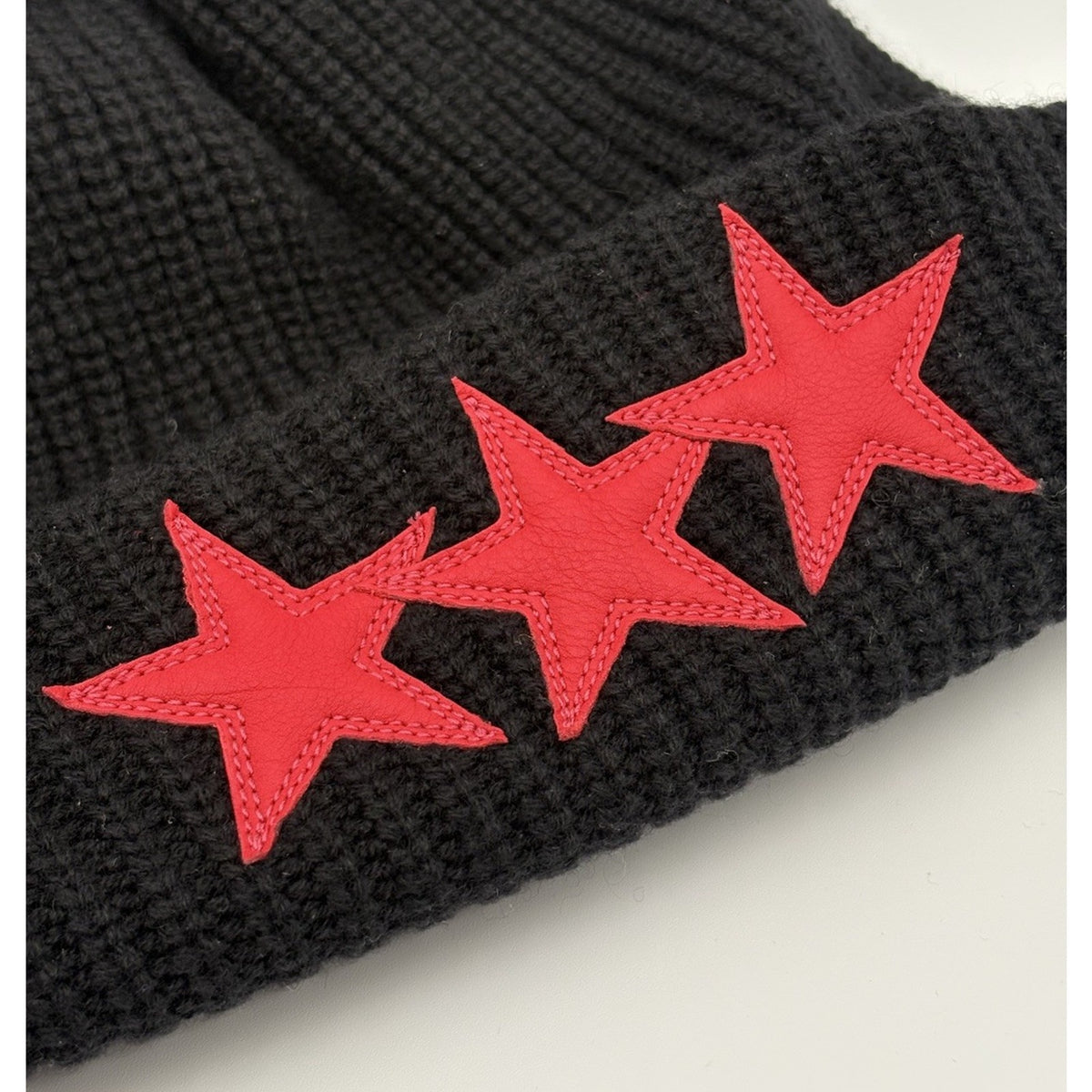 Triple Star Sludge Beanie Black Red — photo 2