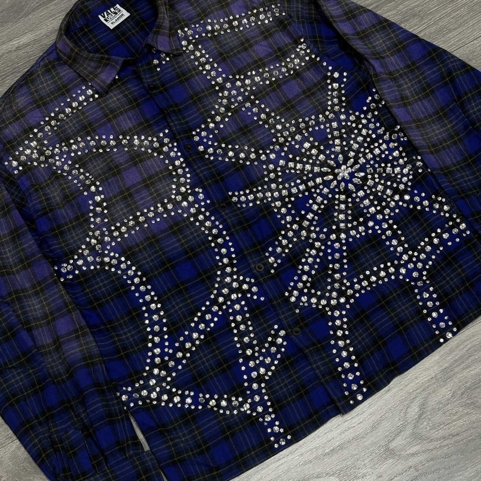 BRAND NEW! Vale Inferno Flannel ' Blue ' | Size XL