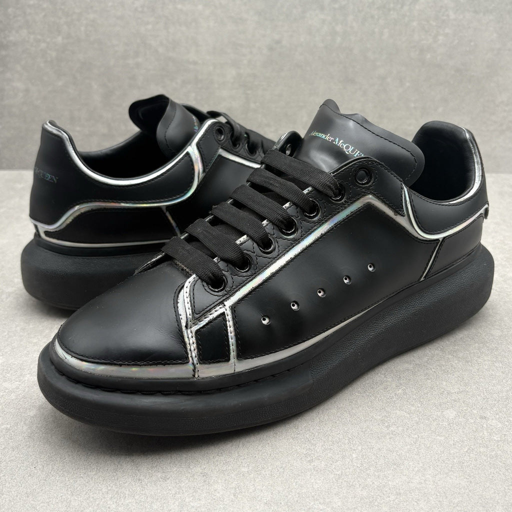 Alexander McQueen Oversized Sneaker ' Black Silver Holo ' | Size 46.5 (13.5 US)