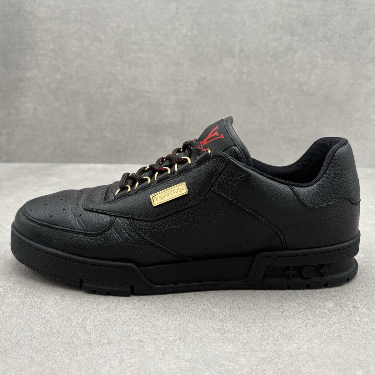 Hardware Calfskin Trainer Black Gold — photo 8