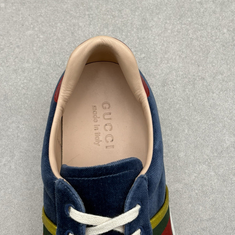 Ace Low Top Sneaker Velvet Blue — photo 12