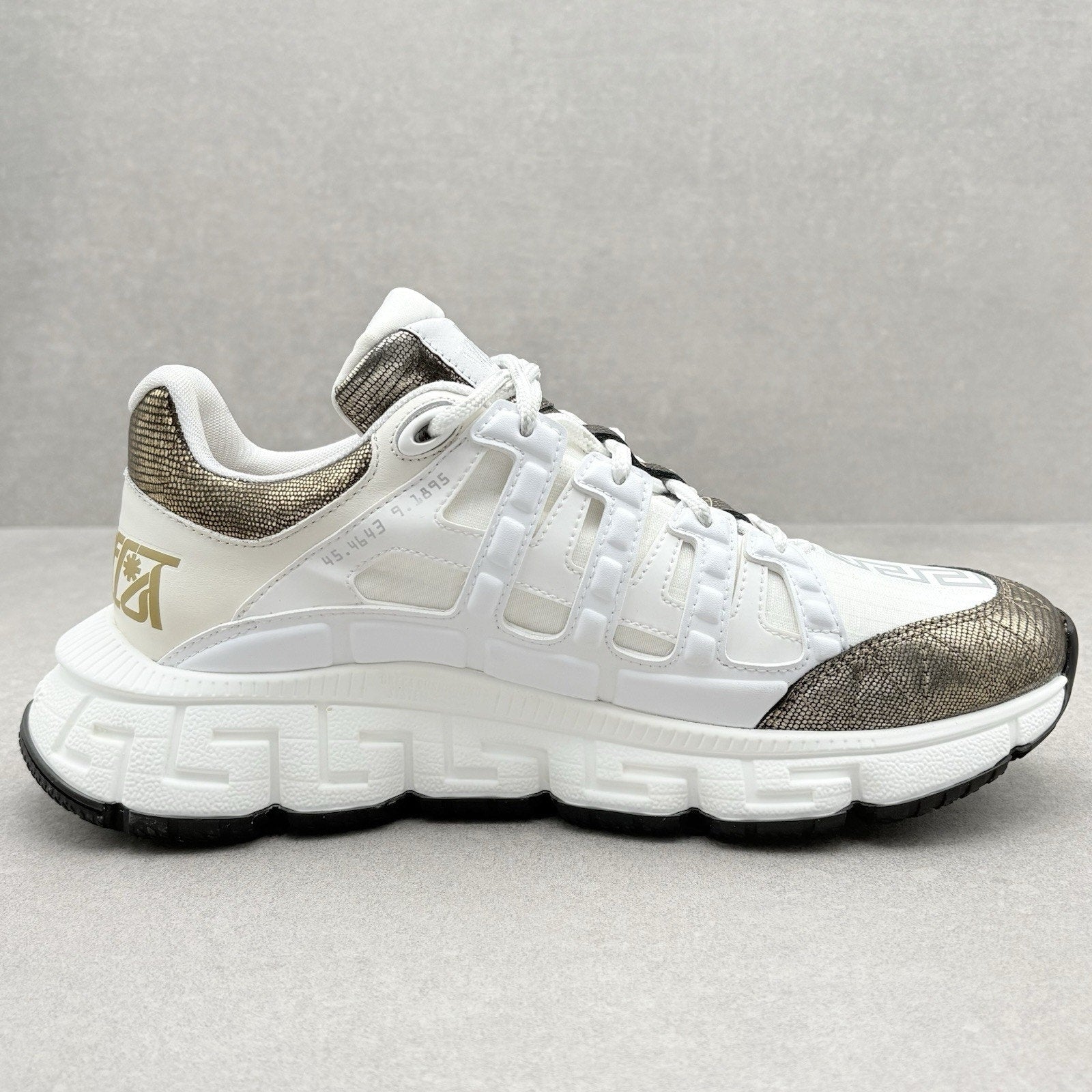 Versace Trigreca Sneakers ' White Gold ' | Size 41.5 (8.5 US)