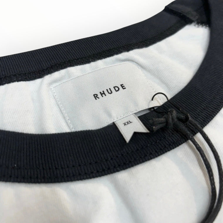 Embroidered Logo T-Shirt White Black — photo 3