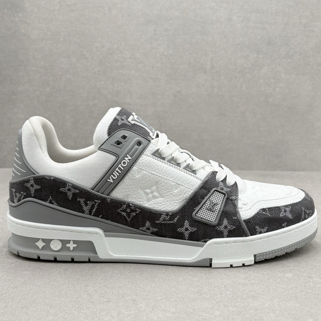 Louis Vuitton Trainer ' Monogram Denim Grey White ' | Size 11 LV (12-12.5 US)
