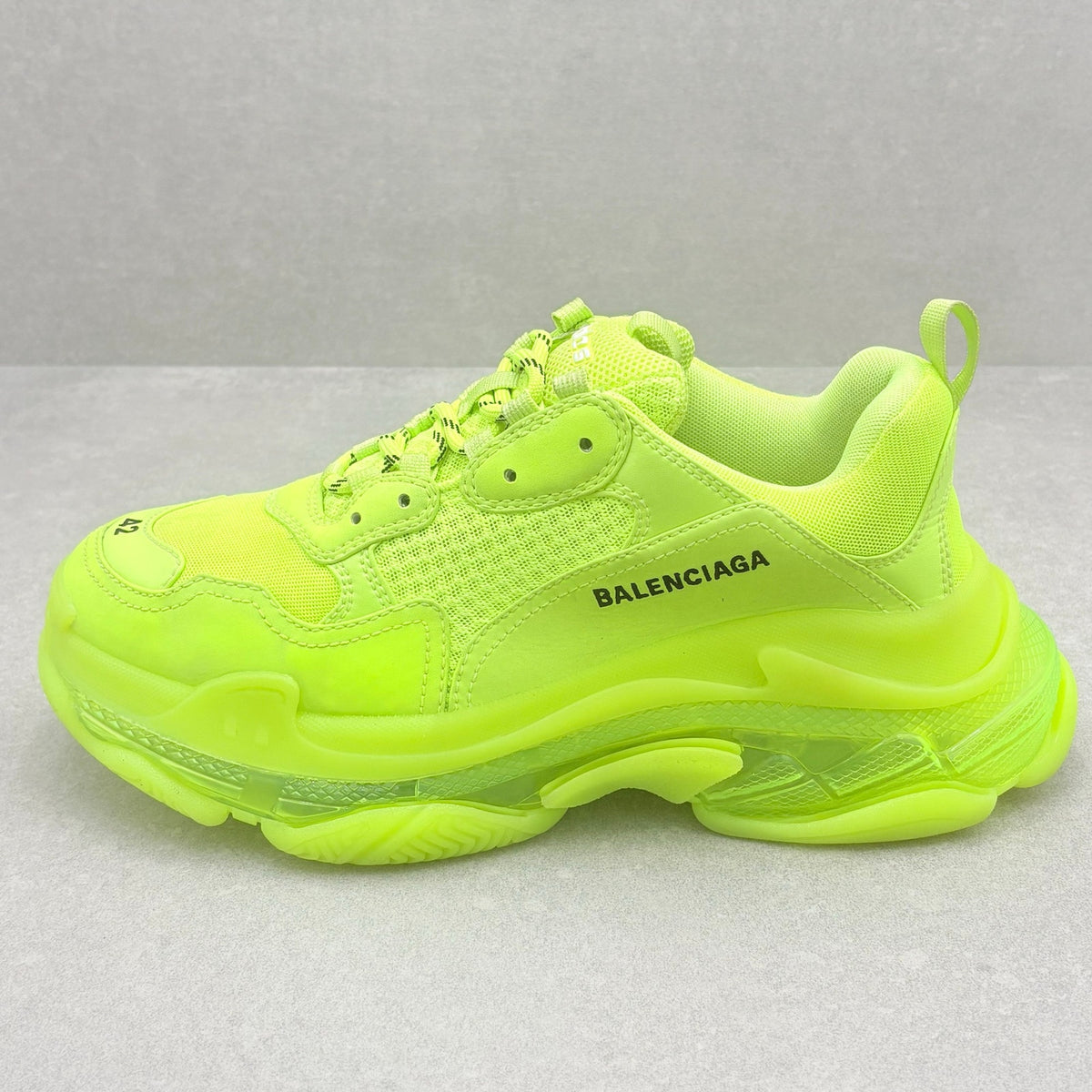 Balenciana Triple S Sneaker Neon Yellow — photo 8