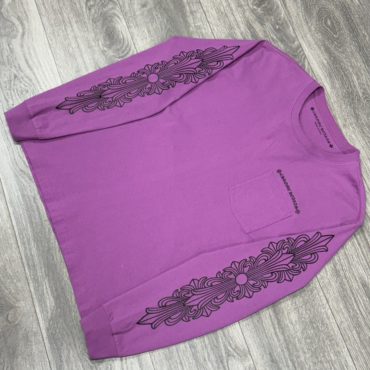 Matty Boy Spider Web Long Sleeve T-shirt Black Purple — photo 3