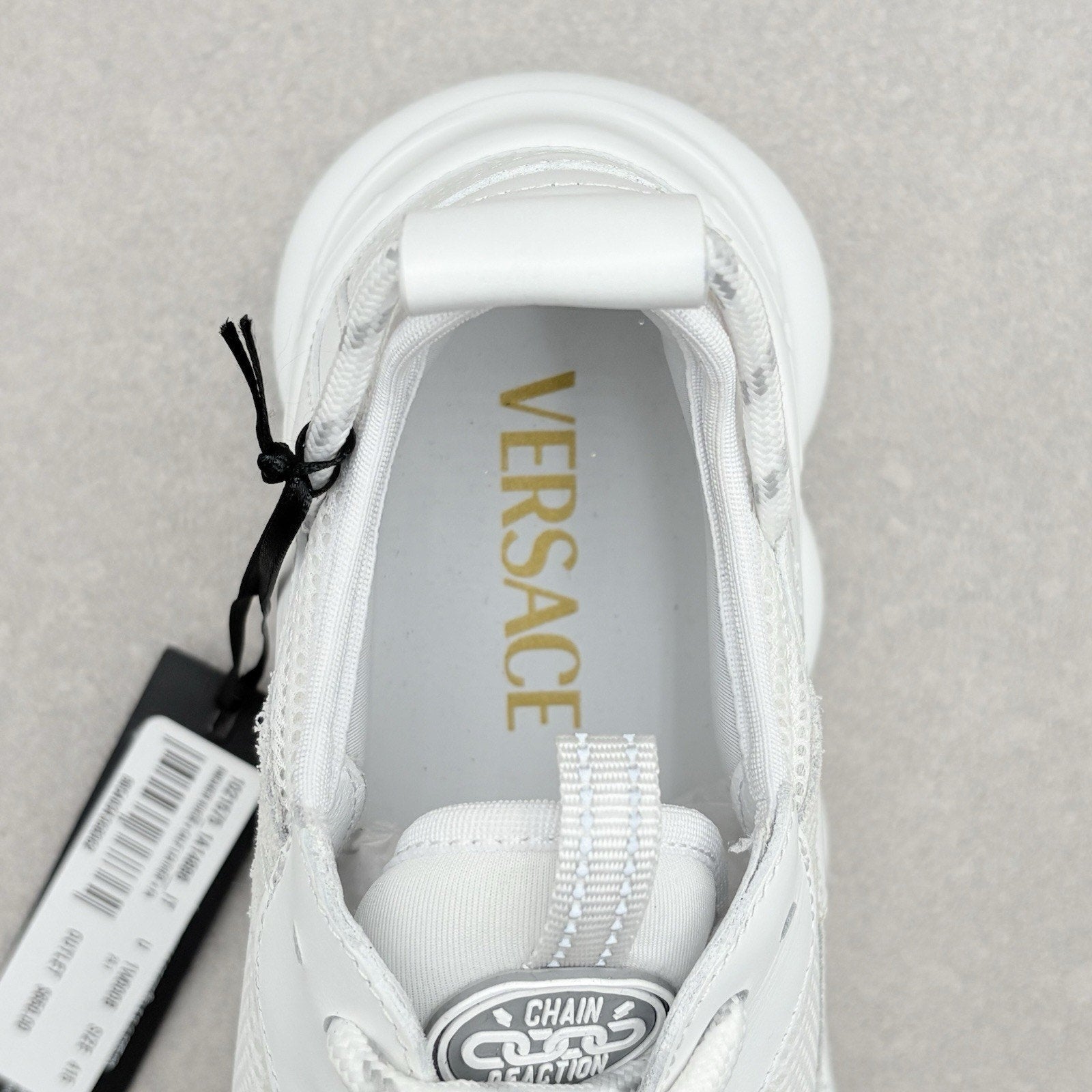 Versace Chain Reaction Sneakers ' White ' | Size 41.5 (8.5 US)