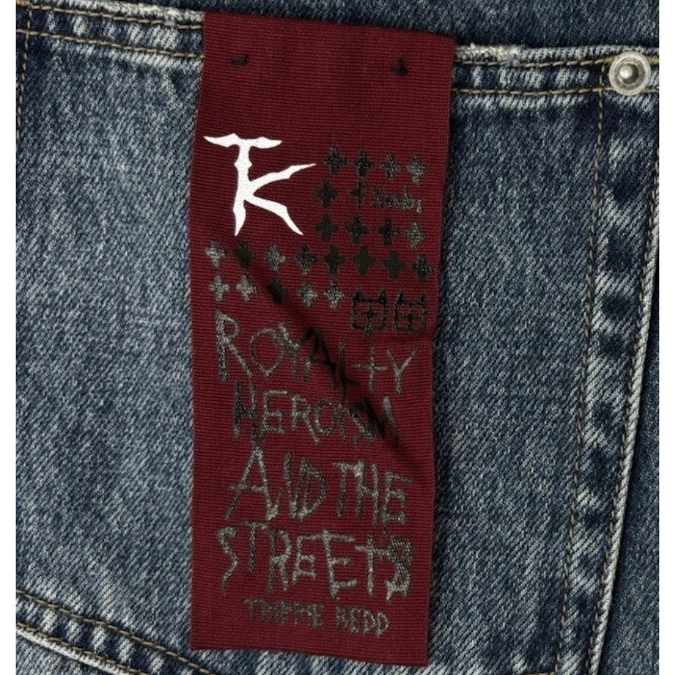 Denim Baggy Jeans With Zippers — photo 6