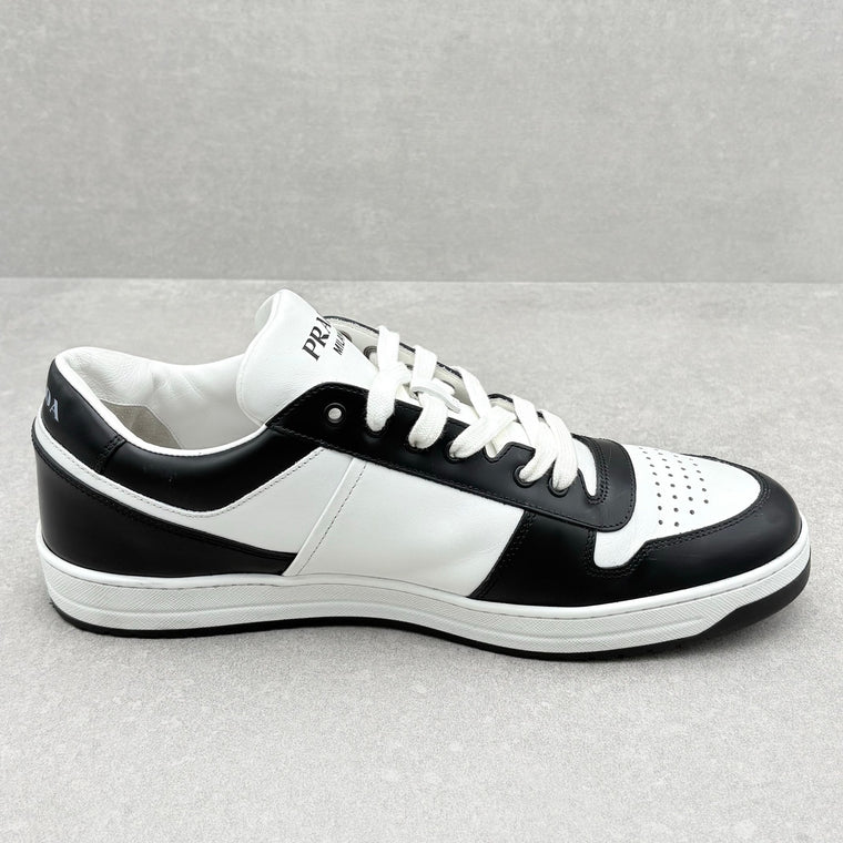 Downtown Low Leather Sneaker Black White — photo 9