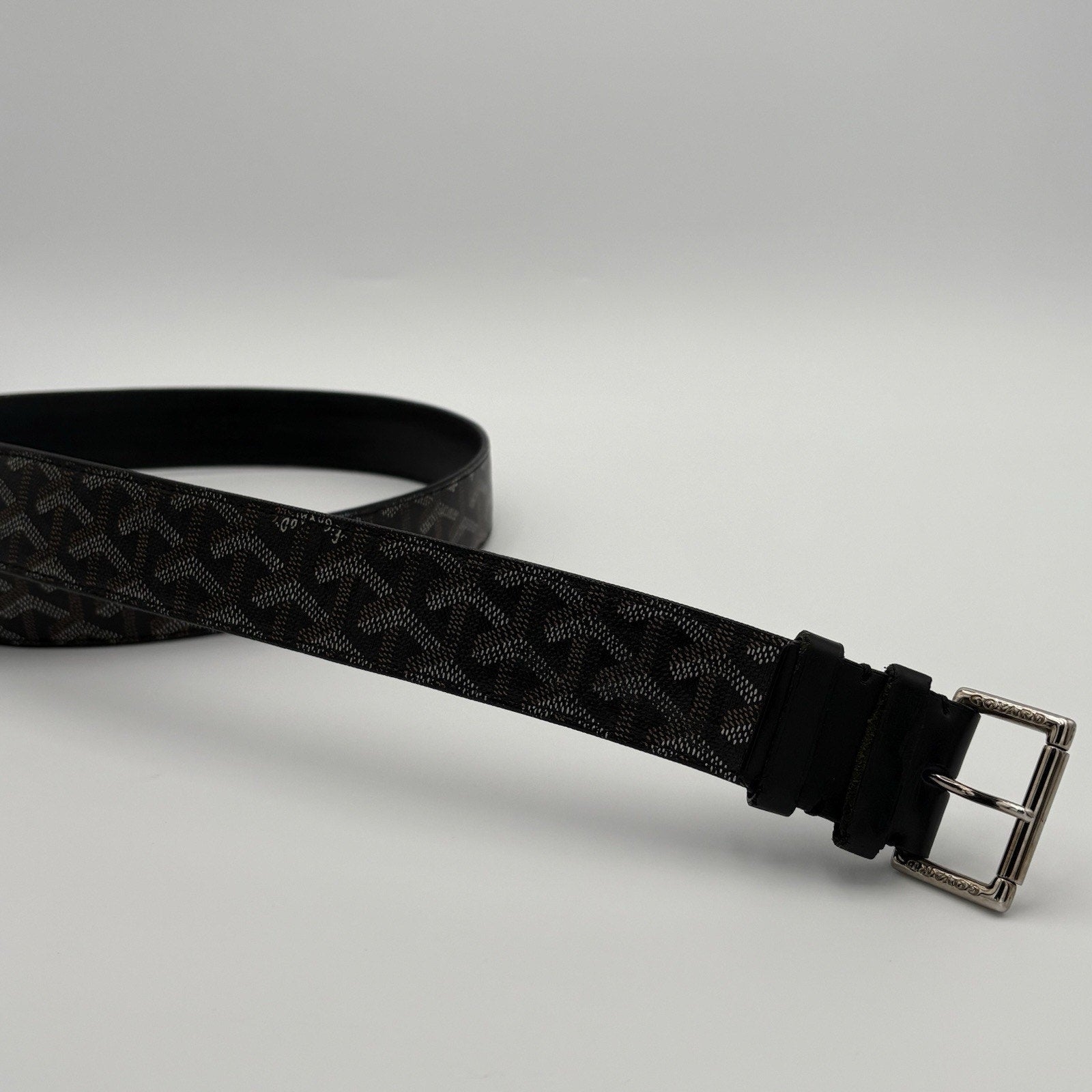 Goyard Florida Goyardine Belt ' Black '