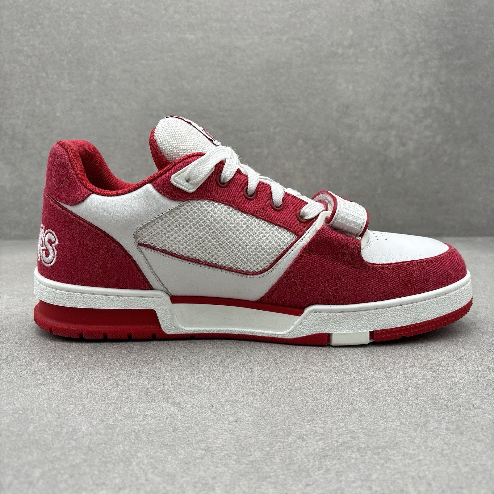 Louis Vuitton Trainer Strap ' Red, White ' | Size 9 LV (10-10.5 US)