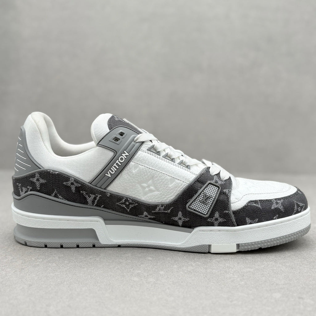 Louis Vuitton Trainer ' Monogram Denim Grey White ' | Size 11 LV (12-12.5 US)