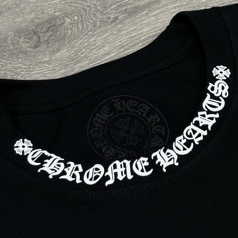 Neck & Vertical Logo Long Sleeve Black — photo 5