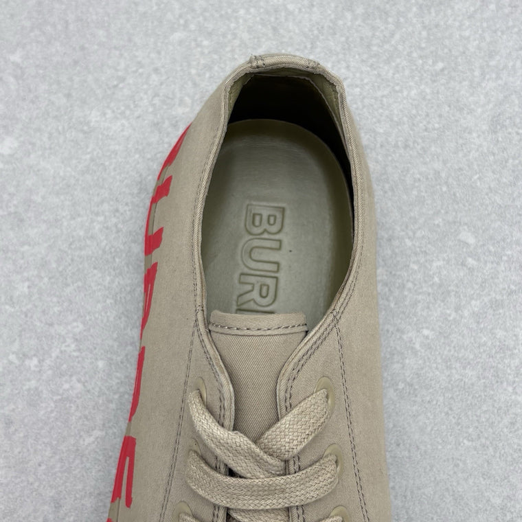 Burberry Gabardine Low Top Beige Red — photo 6