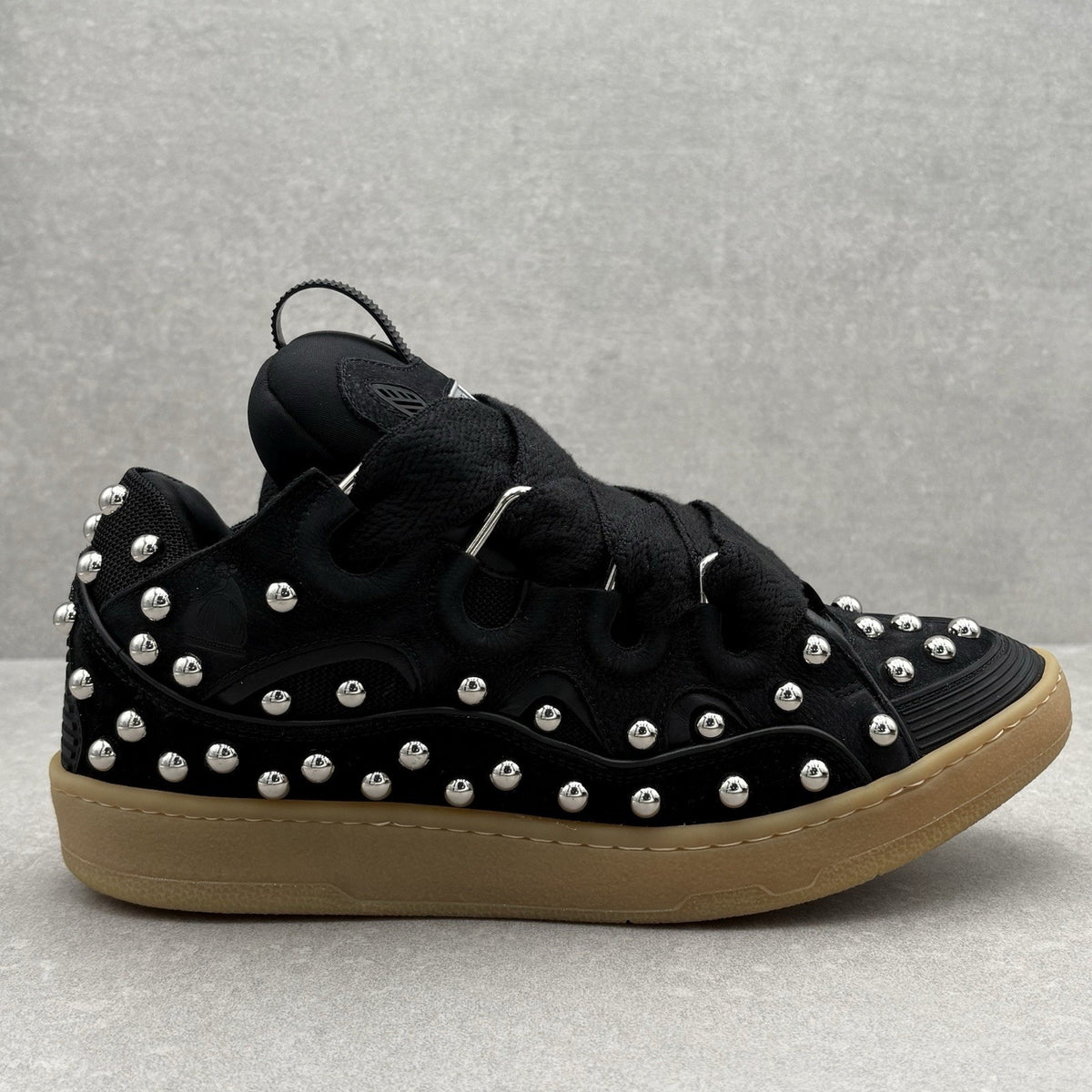 Studded Curb Sneaker Black — photo 2