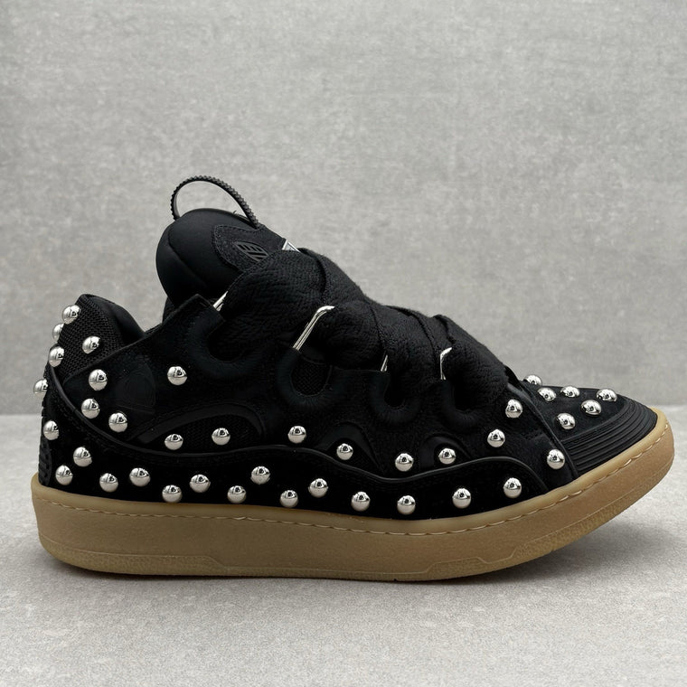 Studded Curb Sneaker Black — photo 2