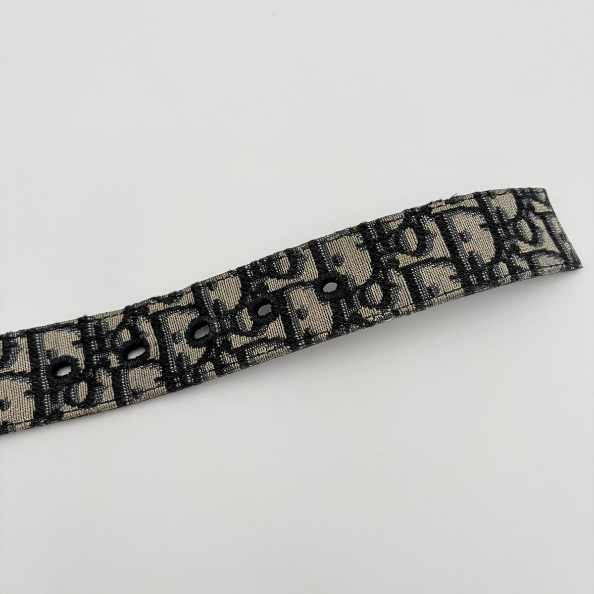 Oblique Jacquard Belt Beige Black — photo 7