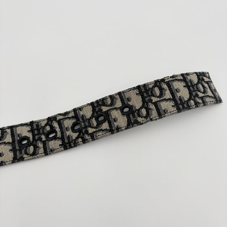 Oblique Jacquard Belt Beige Black — photo 7