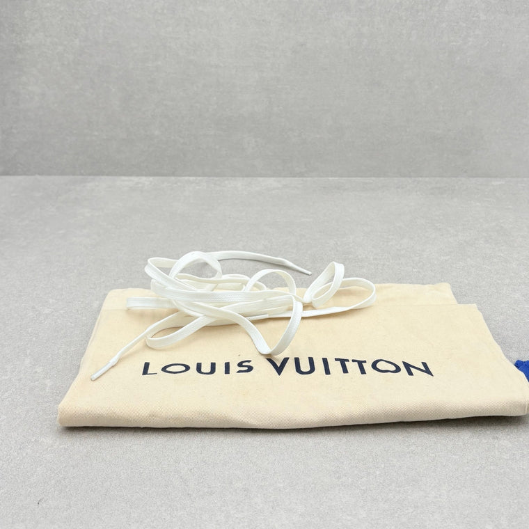 Denim Strap Trainer Orange White — photo 14