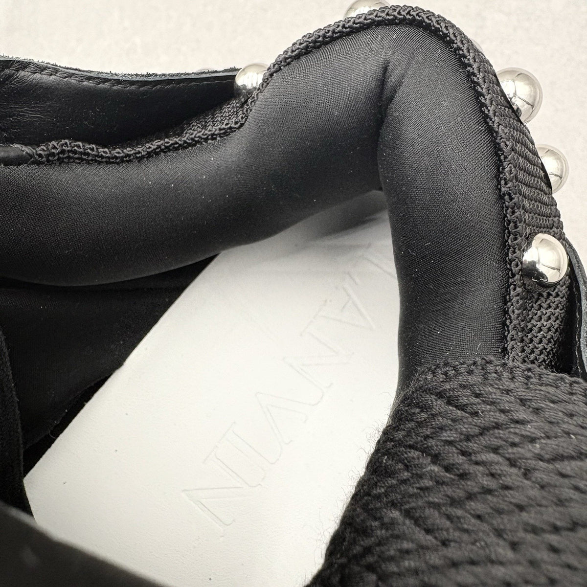 Studded Curb Sneaker Black — photo 12