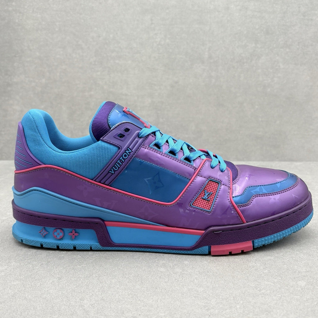 Louis Vuitton Trainer ' Purple Teal Metallic ' | Size 11 LV (12-12.5 US)