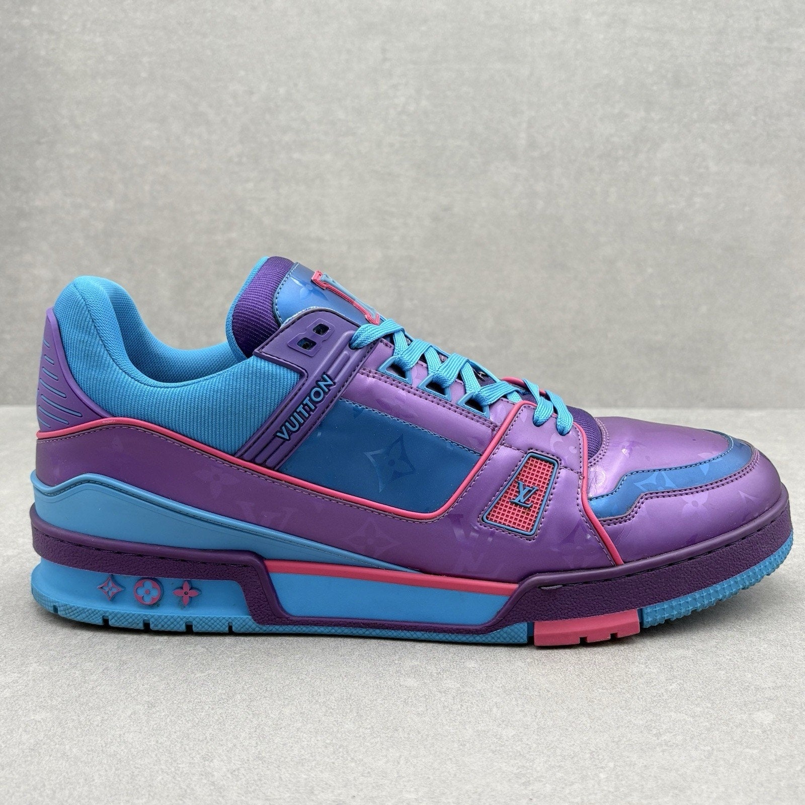 Louis Vuitton Trainer ' Purple Teal Metallic ' | Size 11 LV (12-12.5 US)