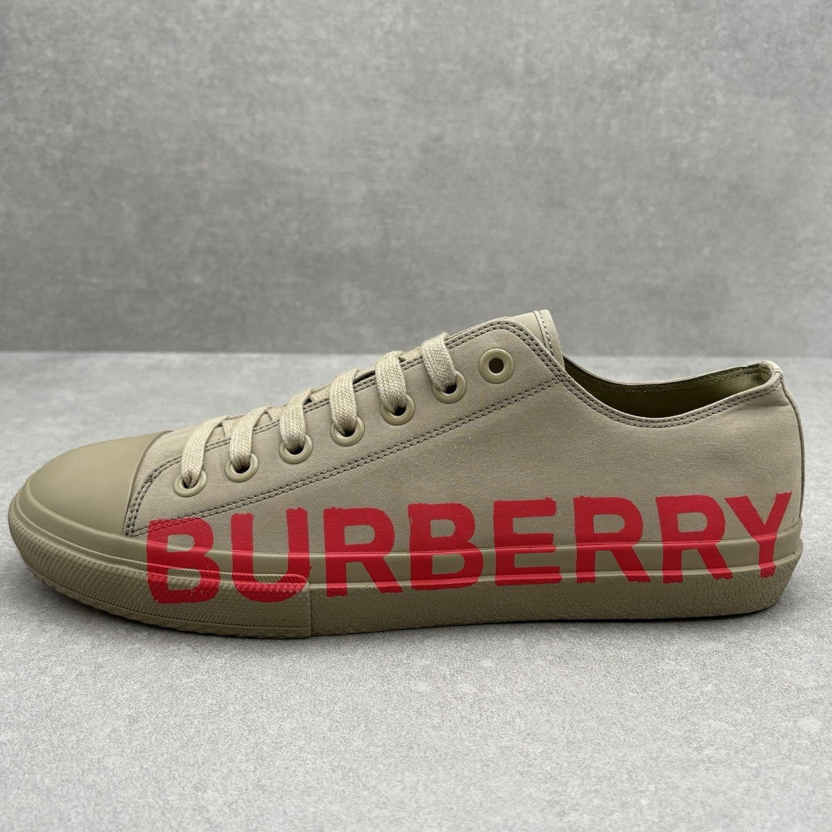 Burberry Gabardine Low Top Beige Red — photo 9